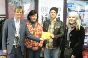 Carl Hunter presents the award to Eden Films.